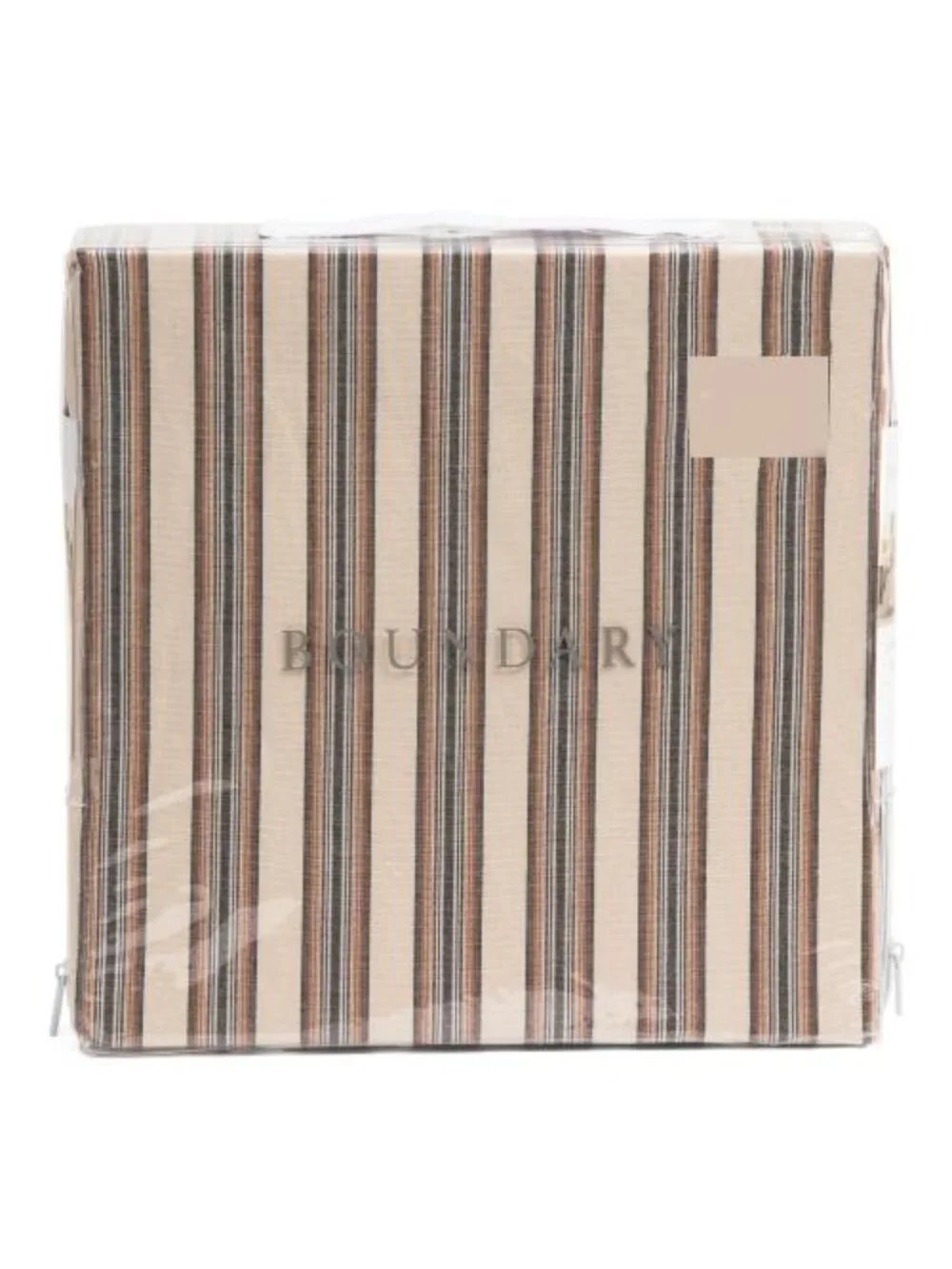 BOUNDRY Cotton Percale Stripe Duvet Set